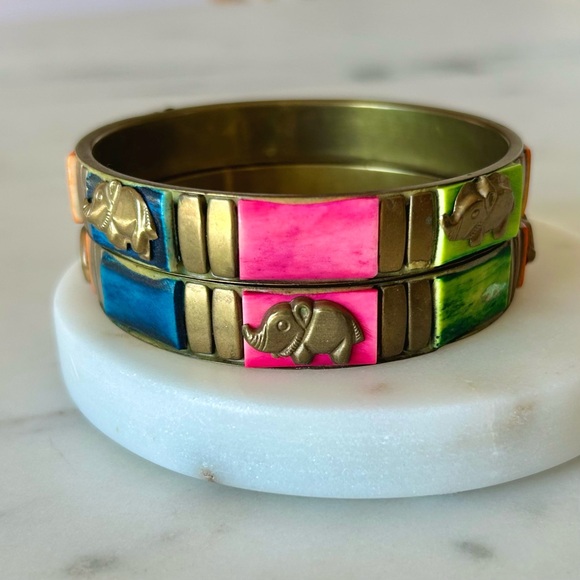 Set of 2_Handmade Bangles from Jaipur India - Picture 6 of 11